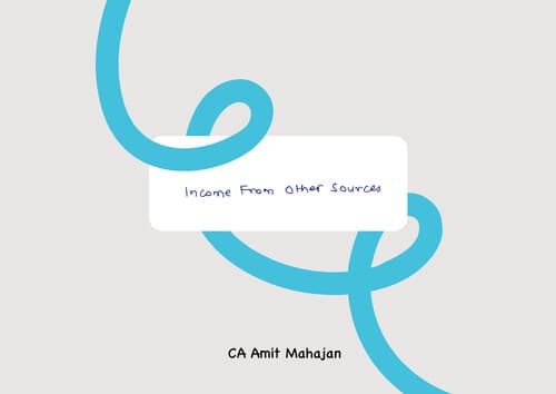 First page of Income from other sources for ca inter super-CA AMIT MAHAJAN
