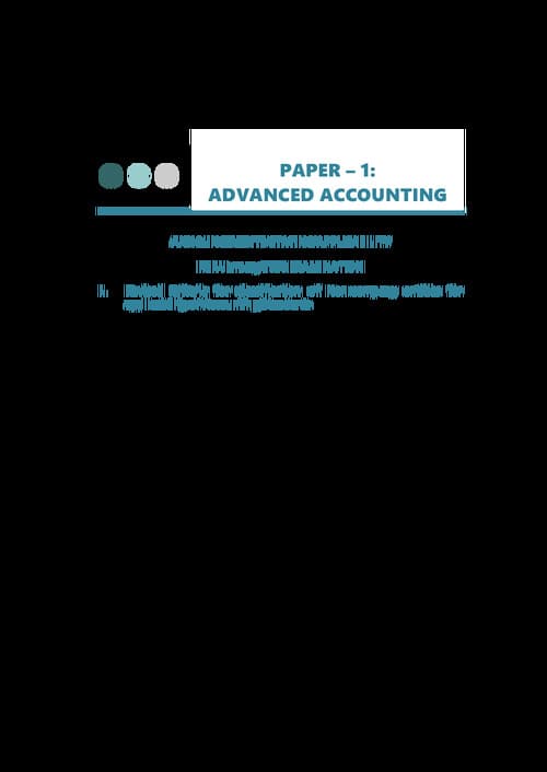 First page of RTP for advance accounting ca inter JAN26