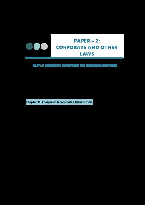 First page of RTP for corporate law and other law ca inter JAN26