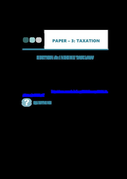 First page of RTP for taxation ca inter JAN26