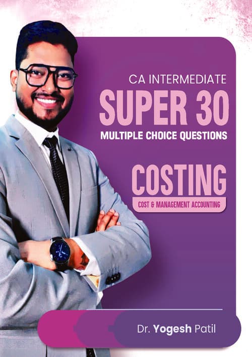 First page of Costing Super 30 MCQ's by Dr. Yogesh Patil for Jan 26 and onwards.