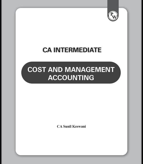First page of Costing e-book by CA Sunil Keswani Sir.