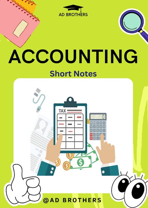 First page of Short Notes (LMR) - Accounting #Don'tMiss