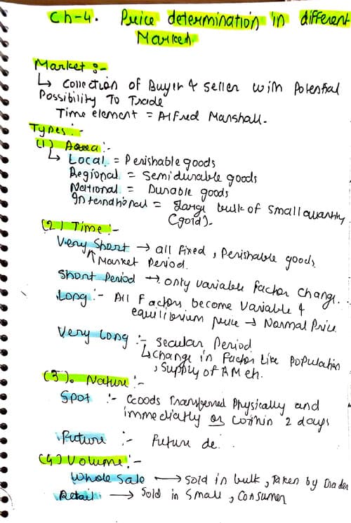 First page of Ch 4 revision notes ... Handwritten