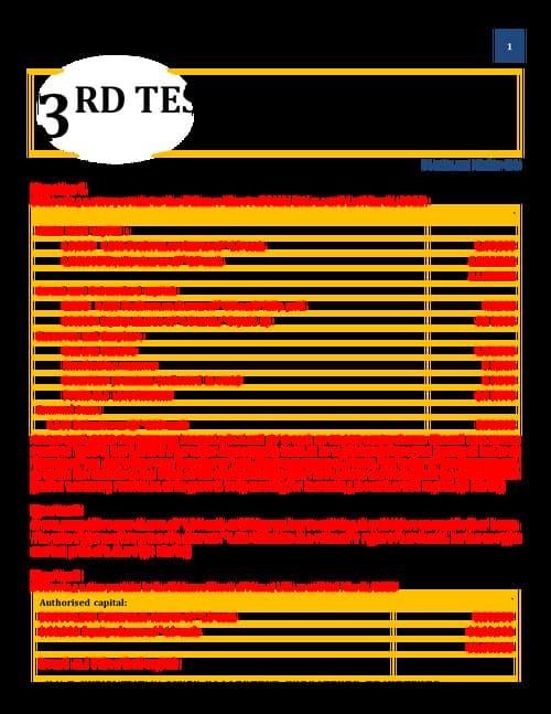 First page of Test -3