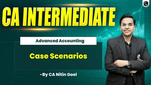 First page of Advance Accounting – Case Scenario Booklet Must-Do for "Jan 2026" Aspirants. Follow to get notes faster and stay updated.
