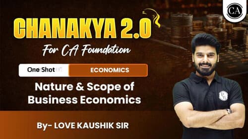 First page of Nature and scope of economics. Detailed notes Kaushik sir