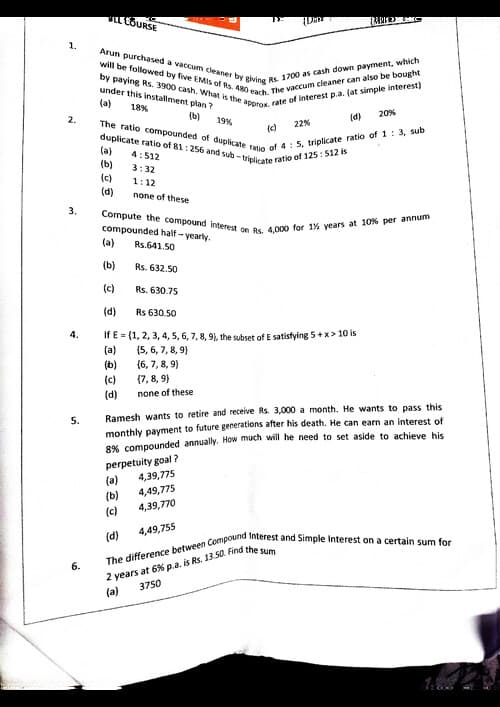 First page of QA papers..