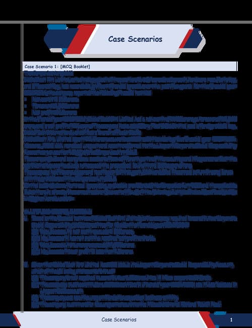First page of Law Imp 35 Case Scenario Questions - Shubham Singhal Must Solve before Exams !!