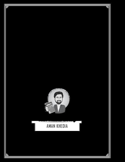 First page of Quantitative Aptitude Question Bank By Aman Khedia Sir ^_^