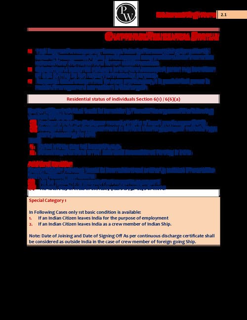 First page of DT Part 1 summary notes