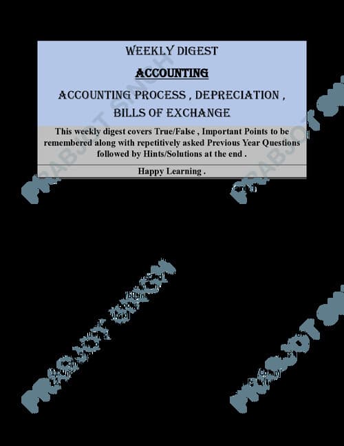 First page of CA FOUNDATION ACCOUNTS