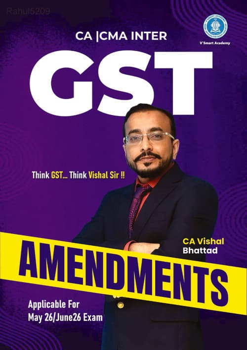 First page of GST Amendments for May 2026 Examinations.