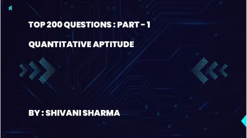 First page of QA top 200 questions by Shivani Sharma Mam (Ca 360 Unacademy)