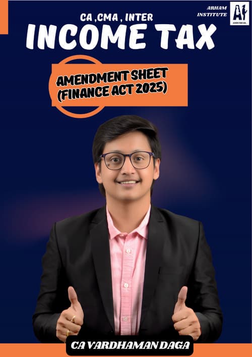 First page of Income Tax Amendment for May/Sep’26/Jan’27 by CA Vardhaman Daga