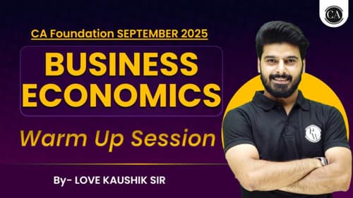 First page of Sums with detailed solution Business Economics By Kaushik sir