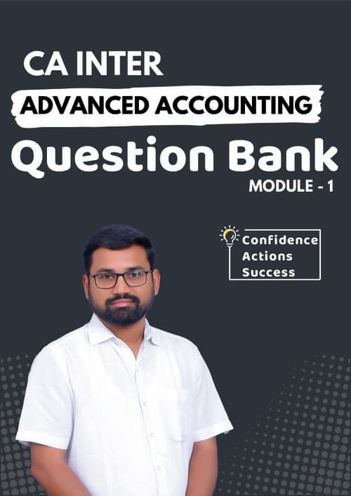 First page of CA Inter Advance Accounting Question Bank By CA Sai Babu Sir Latest QB Module 1