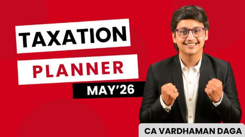 First page of Tax Planner for May’26 by CA Vardhaman Daga