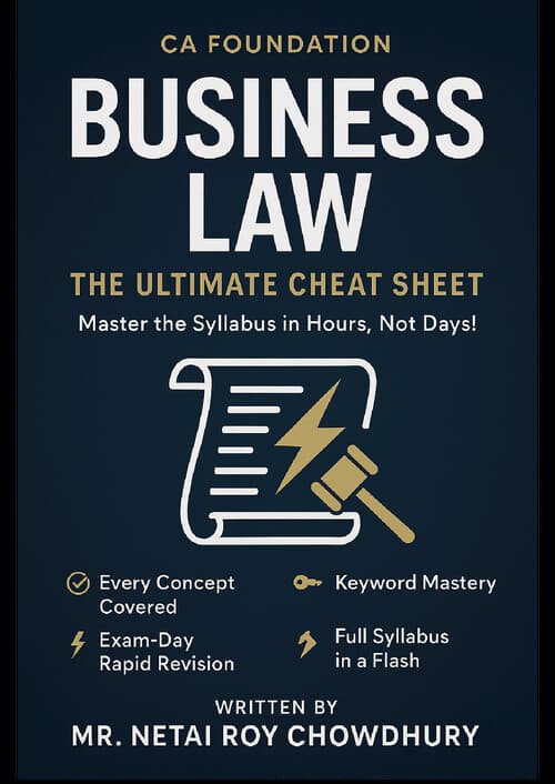 First page of CA FOUNDATION BUSINESS LAW SUMMARY NOTES