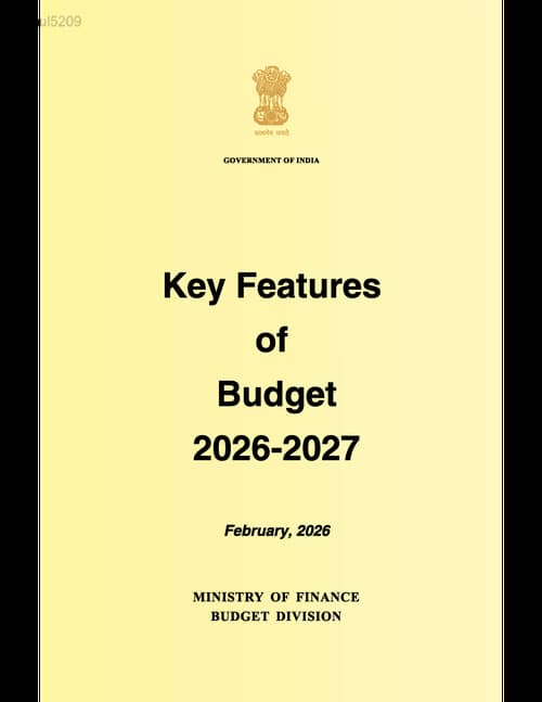 First page of Budget 2026 simplified — Because every Future CA's should understand it. - Released By Govt. Of India.