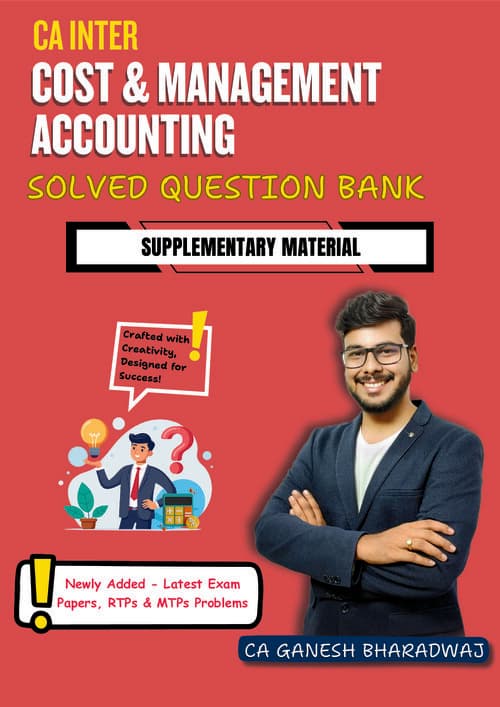 First page of Costing Supplementary Material Latest RTP MTP PYQ Questions By CA Ganesh Bharadwaj