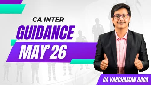First page of Very imp for May’26 students by CA Vardhaman Daga