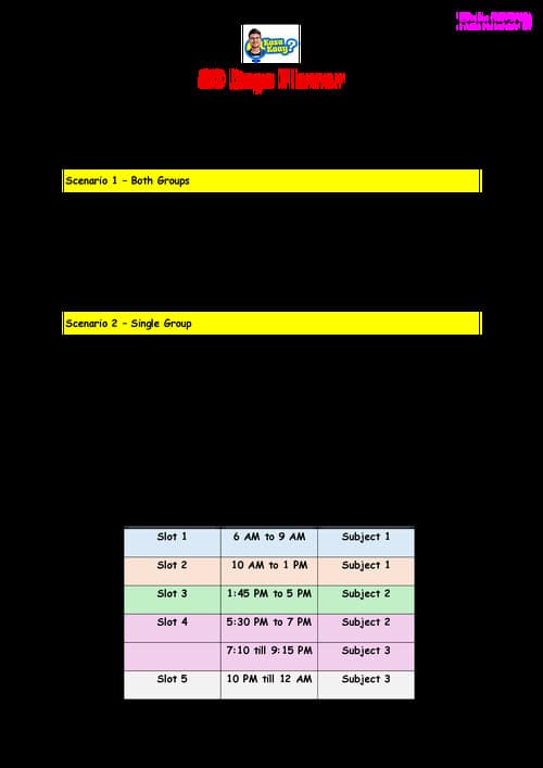 First page of CA Intermediate- 80 Days Planner for May 2026 - CA Amit Mahajan Sir