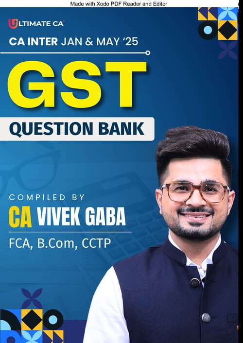 First page of CA Inter GST Question Bank By CA Vivek Gaba