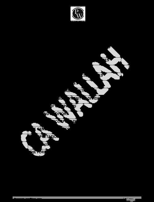 First page of CA INTERMEDIATE CORPORATE AND OTHER LAWS [LAW] CONCEPT BOOK AND QUESTION BOOK BY CA KUNAL MANDHANIA | PHYSICS WALLAH | PW | CA WALLAH FOR MAY, 2026 and ONWARDS