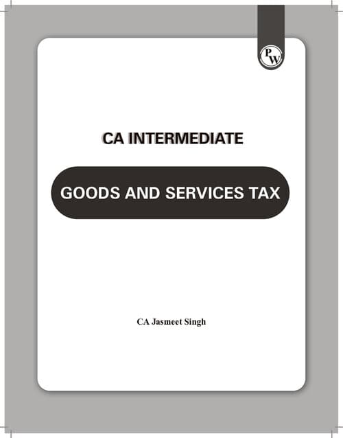 First page of E-book GST by Jasmeet singh sir (PW)