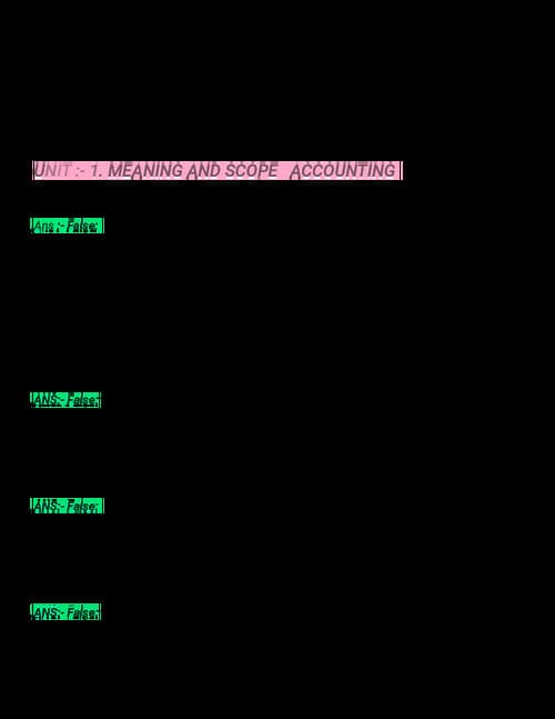 First page of CA FOUNDATION STUDENTS PAPER:- 1 ACCOUNT. TRUE AND FALSE :- ALL UNITS COVER IN ONE PDF CONTENT FROM STUDY MATERIAL IF YOU WANT PDF , SO MESSAGE ON DM jethvar659@gmail.com