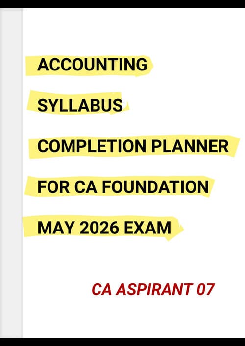 First page of Accounting syllabus completion planner for may 2026 part 1 ... If you are interested in another part , let me know ....