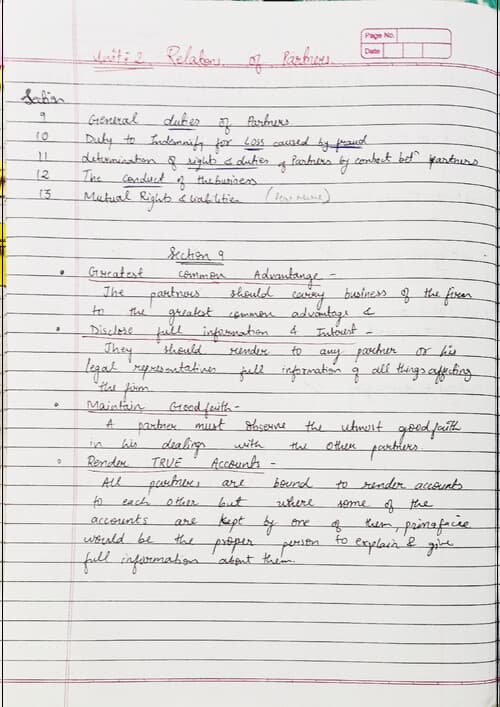 First page of Indian Partnership act 1932, UNIT 2 # Short Notes# #CA FOUNDATION ✨# # save for quick revision # # comment for next chapter/unit#
