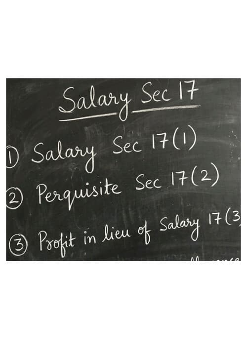 First page of Income tax sec A SALARY 1