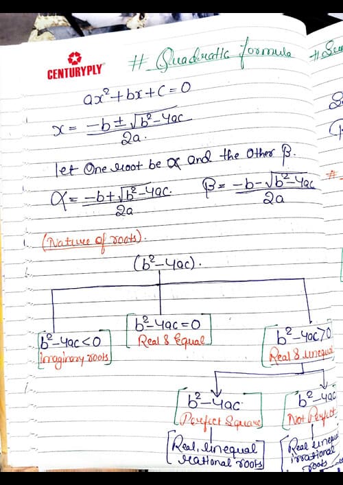 First page of Handwritten formula notes by Shivani Sharma
