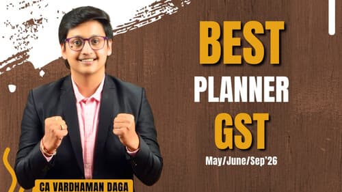 First page of GST Planner by CA Vardhaman Daga