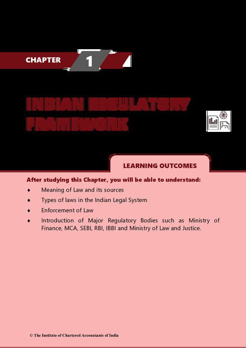 First page of Ca foundation law module chapter 1