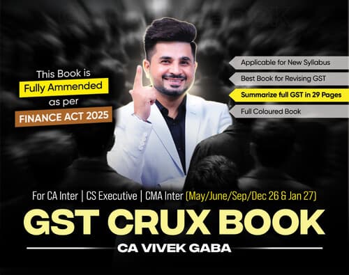 First page of GST crux book by CA Vivek Gaba sir for May 26 and onwards.
