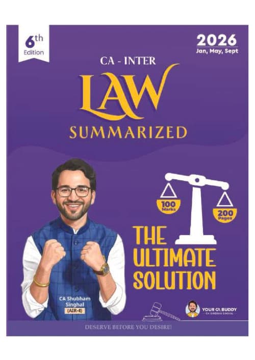 First page of Law lastest edition by shubham singhal sir
