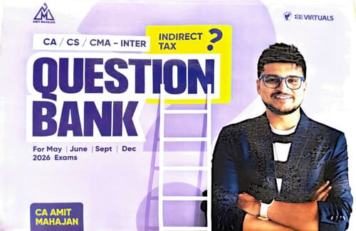 First page of CA INTER GST QUESTION BANK FOR MAY SEP 26 JAN 27 BY AMIT MAHAJAN