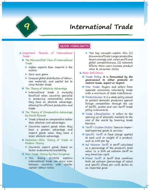 First page of Economics chapter 9 All MCQs covered