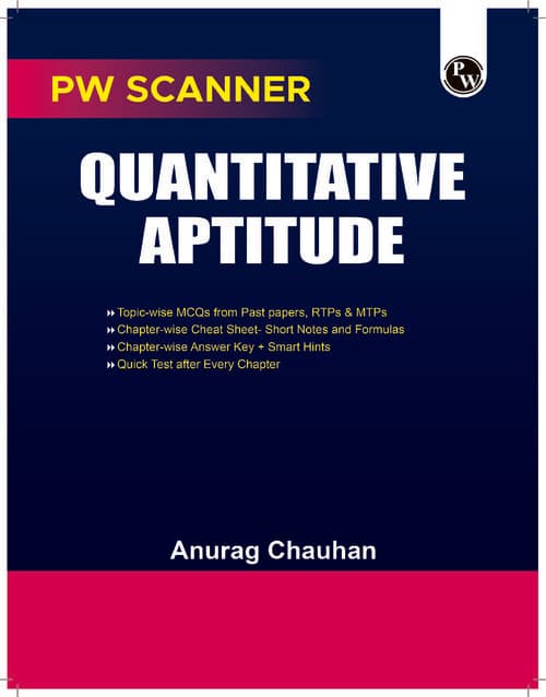 First page of Quantitative aptitude all chapters covered in detailed notes.... CA FOUNDATION.