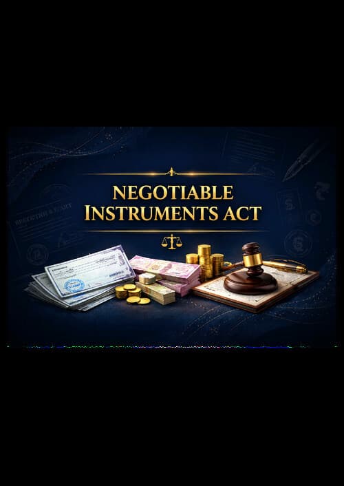 First page of Chapter 7.Negotaible Instrument Act Business Law All topics covered