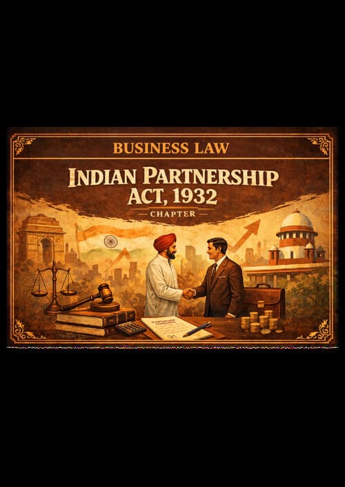 First page of Chapter 7.Indian Partnership Act Business Law All Topics Covered
