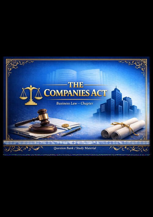 First page of Chapter 6.The Company Act Business Law All Topics covered