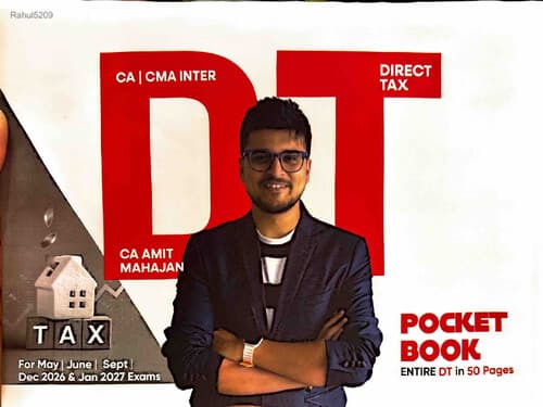 First page of Direct Tax Pocket Book For May 26, Sept 26, and Jan 27 CA Amit Mahajan