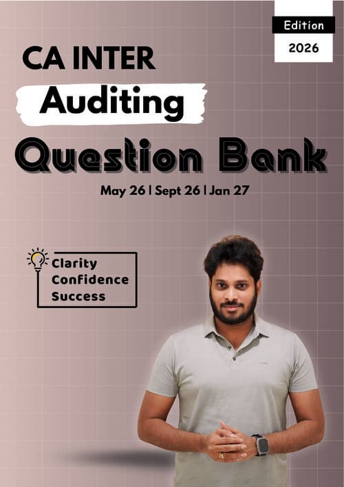 First page of Audit question bank relevant for may 26&onwards