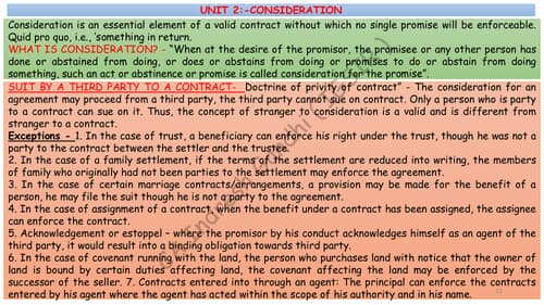 First page of Indian Contract Act,1872 | UNIT-2 | By IG Sir