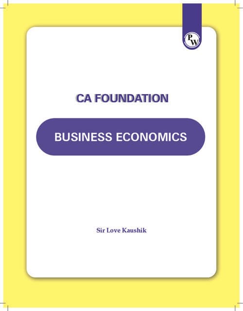 First page of E-book : Business Economics Latest for September 2026