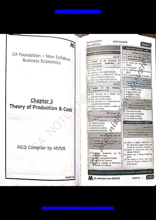 First page of Economics chap 3 all mcqs Helpful for may attempt and onward